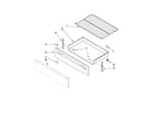 Amana AER5823XAB0 drawer & broiler parts diagram