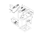 Maytag MVWX600XW0 console and dispenser parts diagram