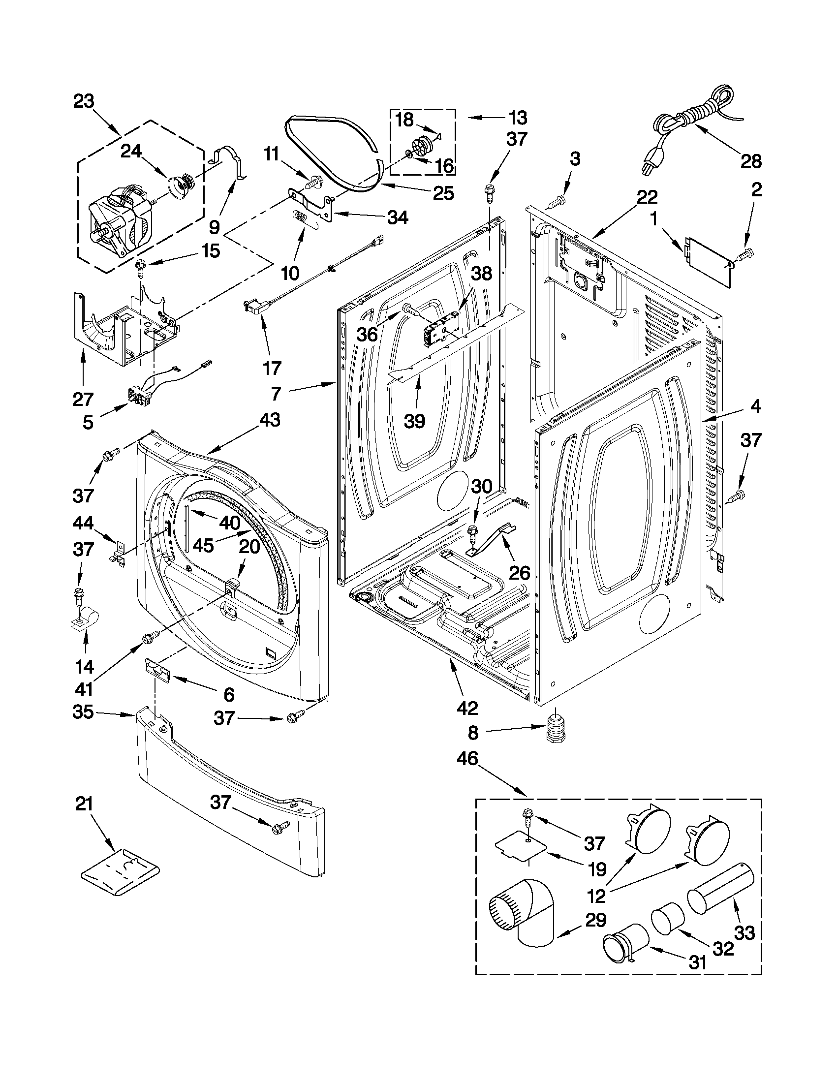 Cabinet parts