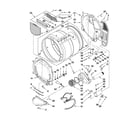 Amana NGD7300WW1 bulkhead parts diagram