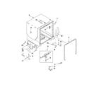 Maytag MDB6709AWS2 tub and frame parts diagram