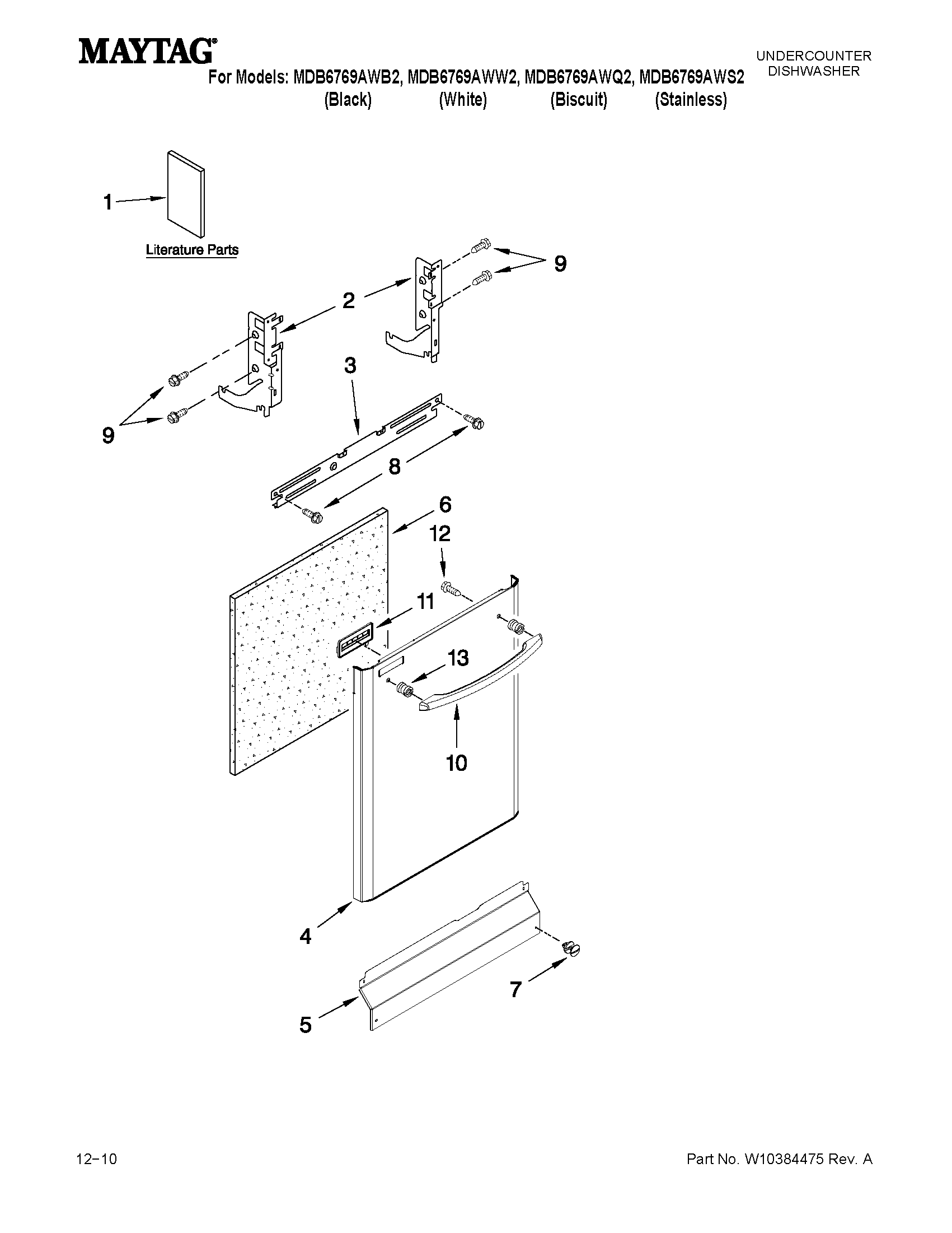Door and panel parts