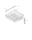 Upper rack and track parts