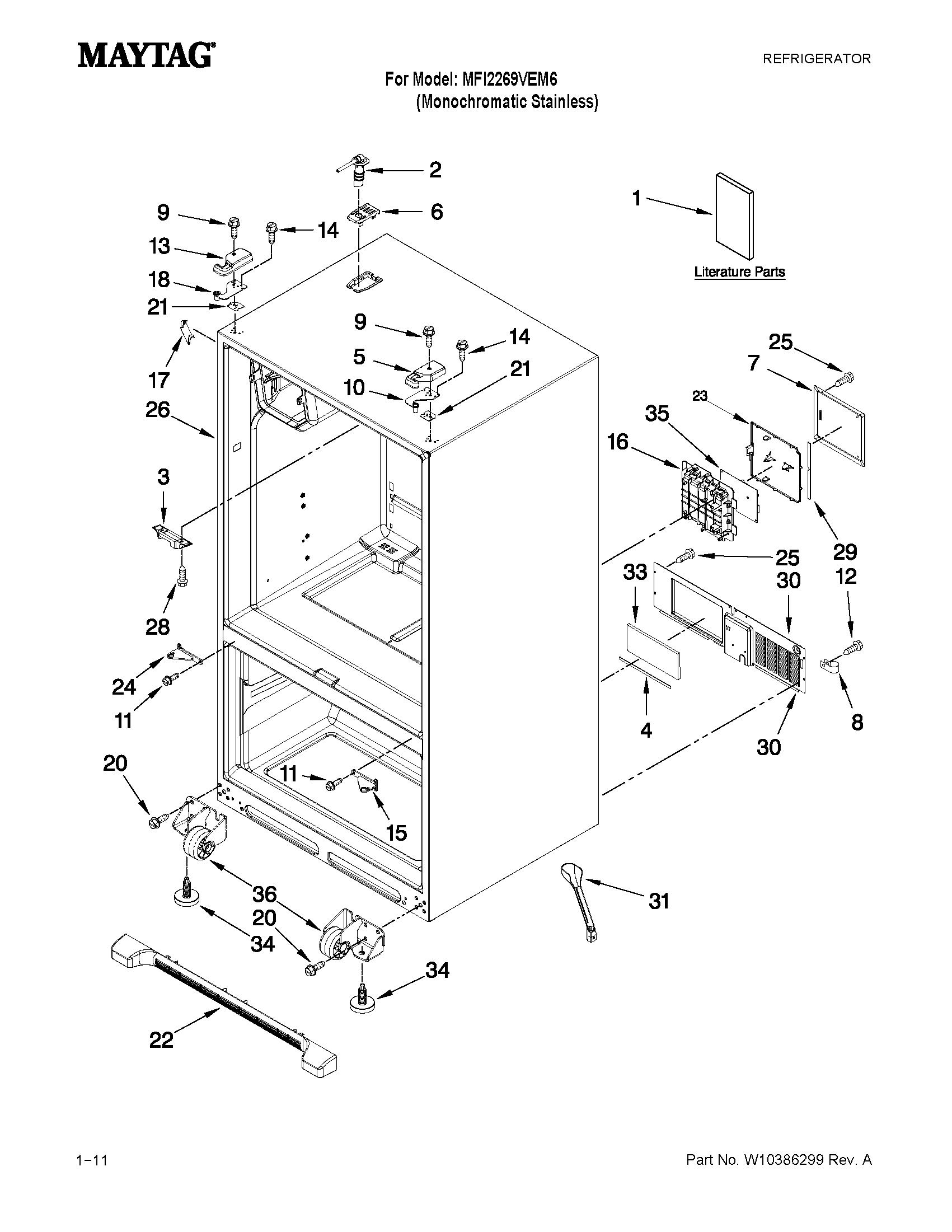 CABINET PARTS