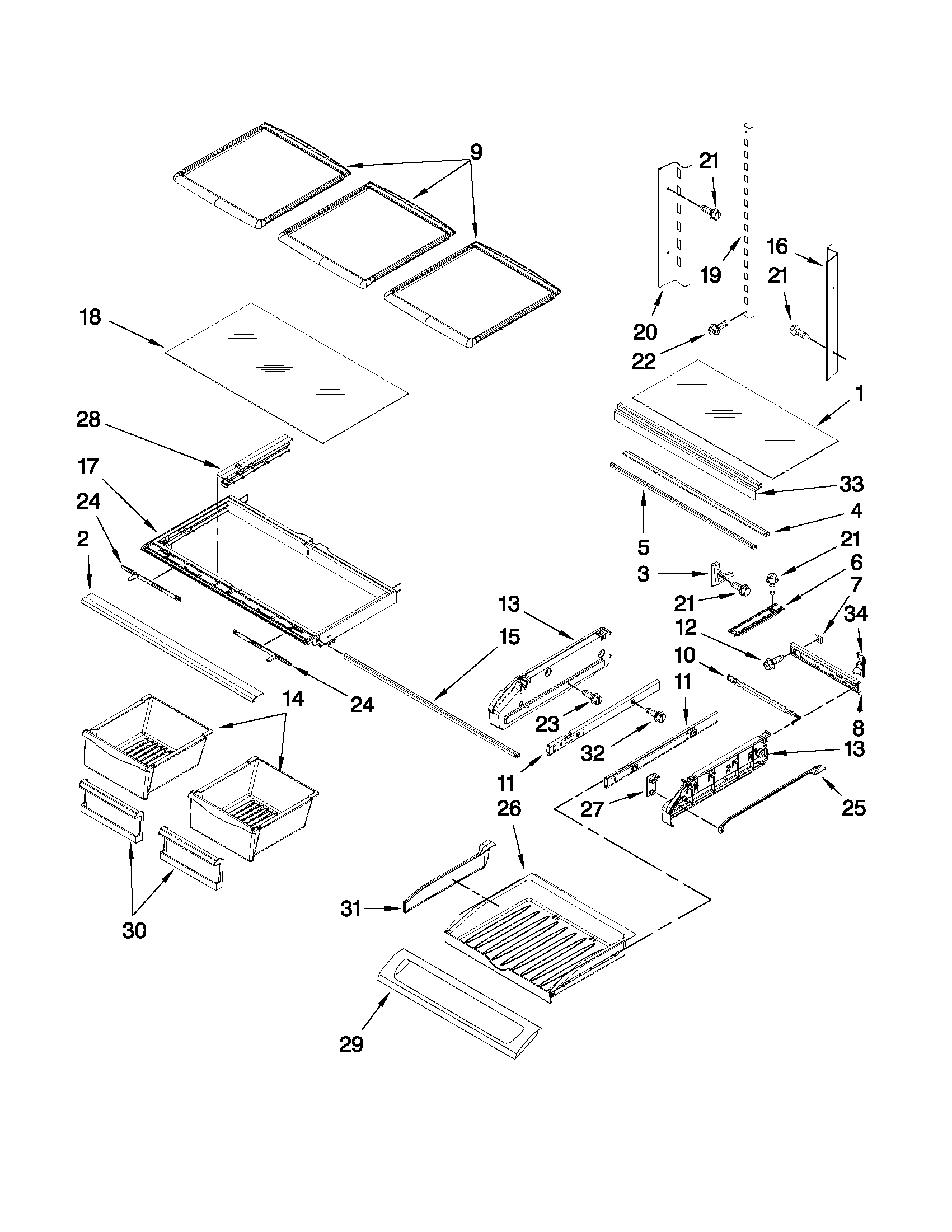 SHELF PARTS