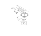 Whirlpool WMH2205XVQ0 turntable parts diagram