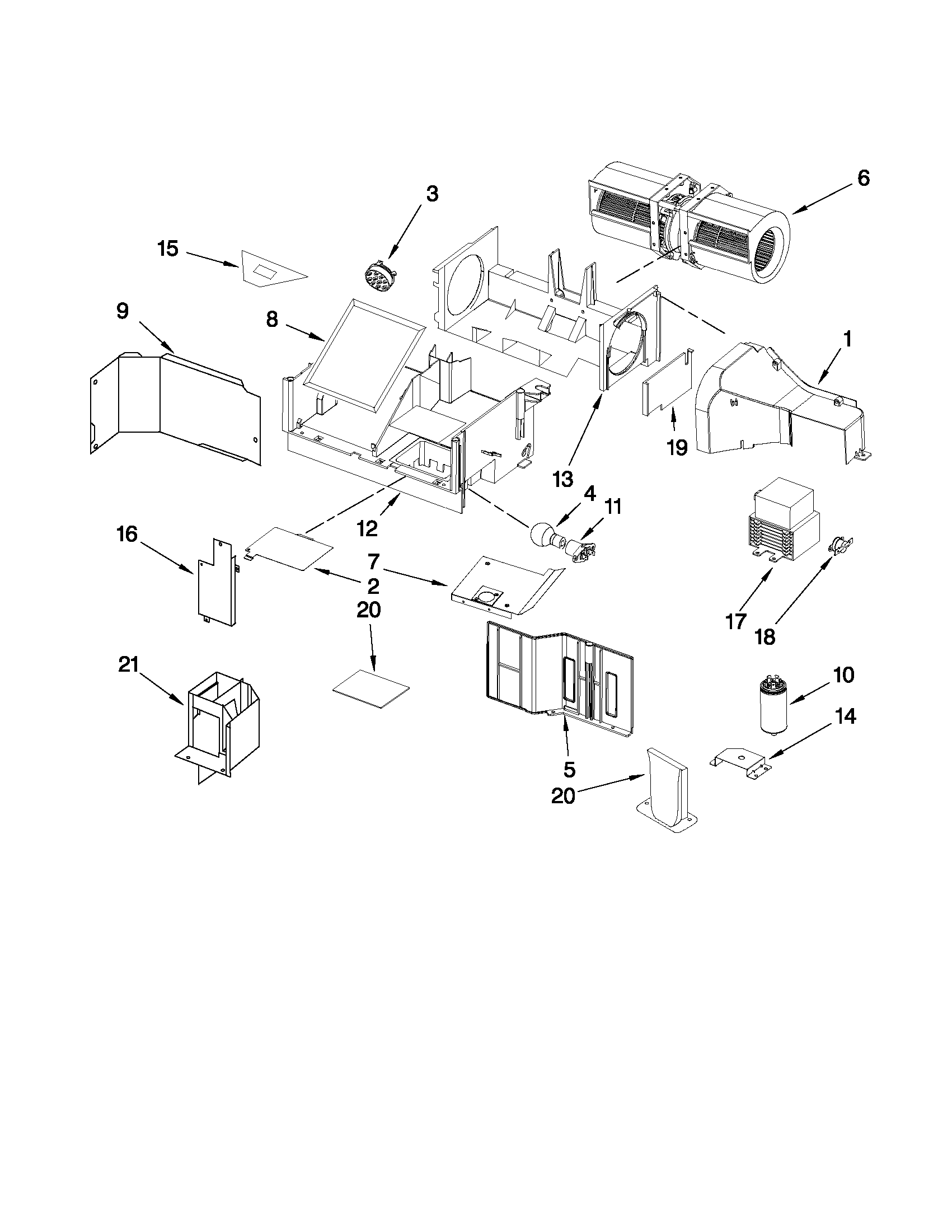 Air flow parts
