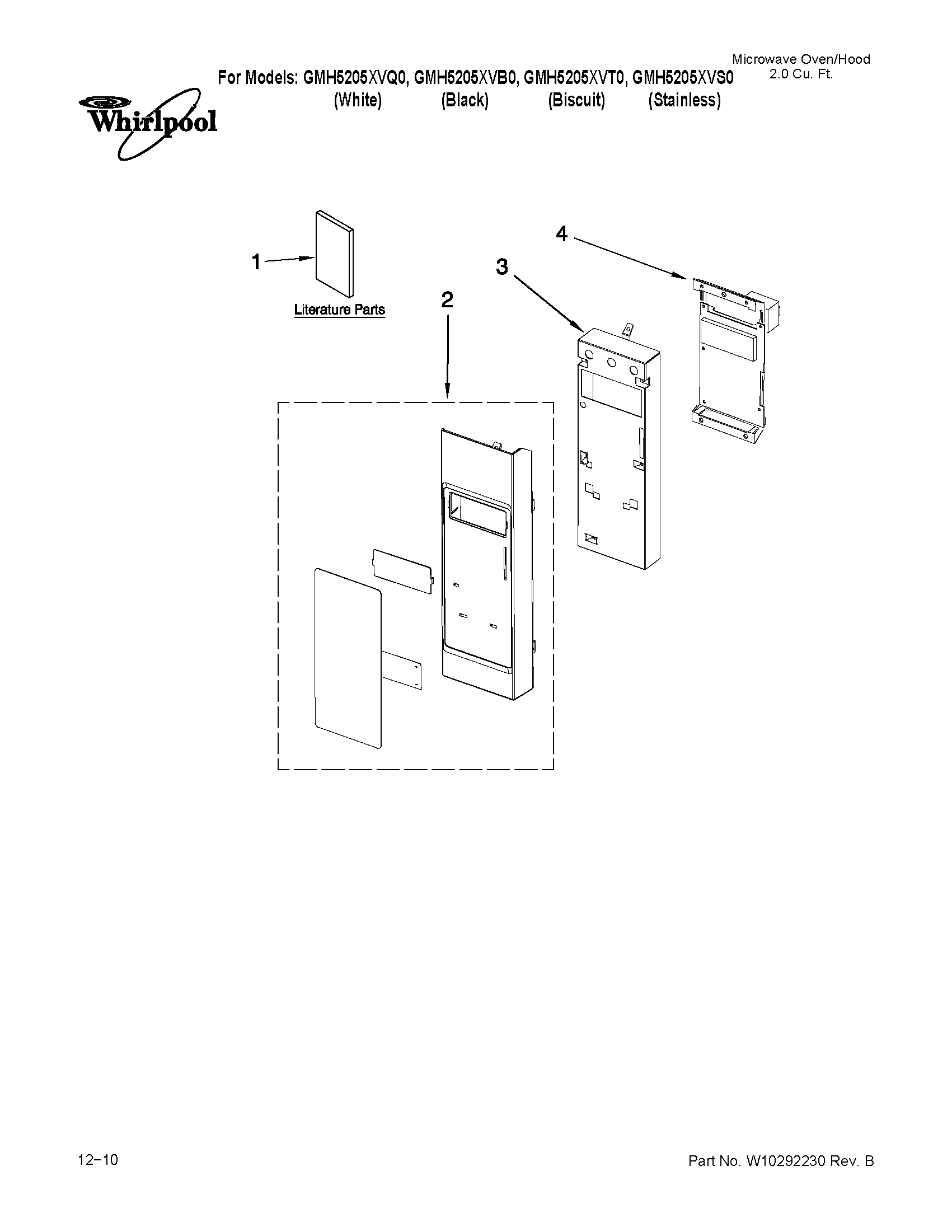Control panel parts