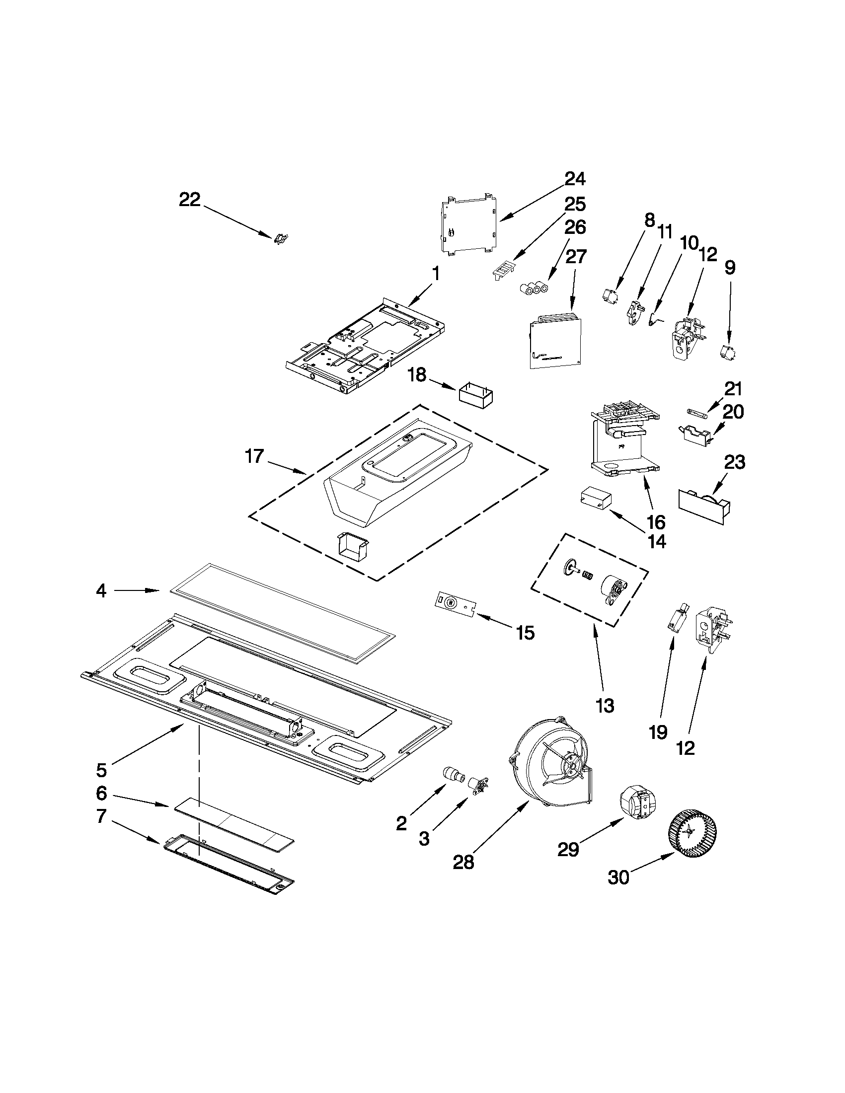 Interior and ventilation parts