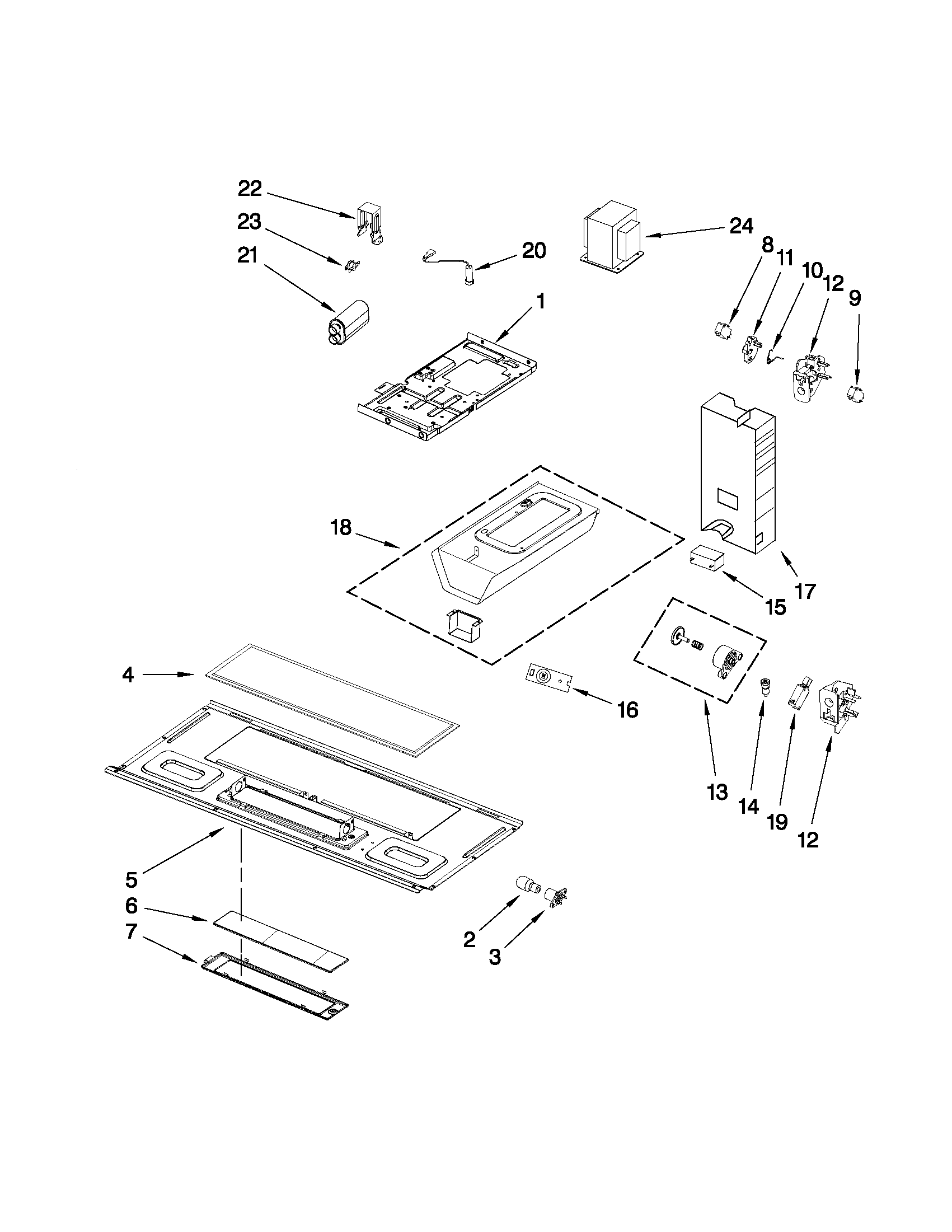 Interior and ventilation parts