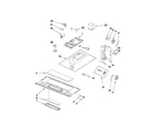 Whirlpool GMH5184XVT1 interior and ventilation parts diagram