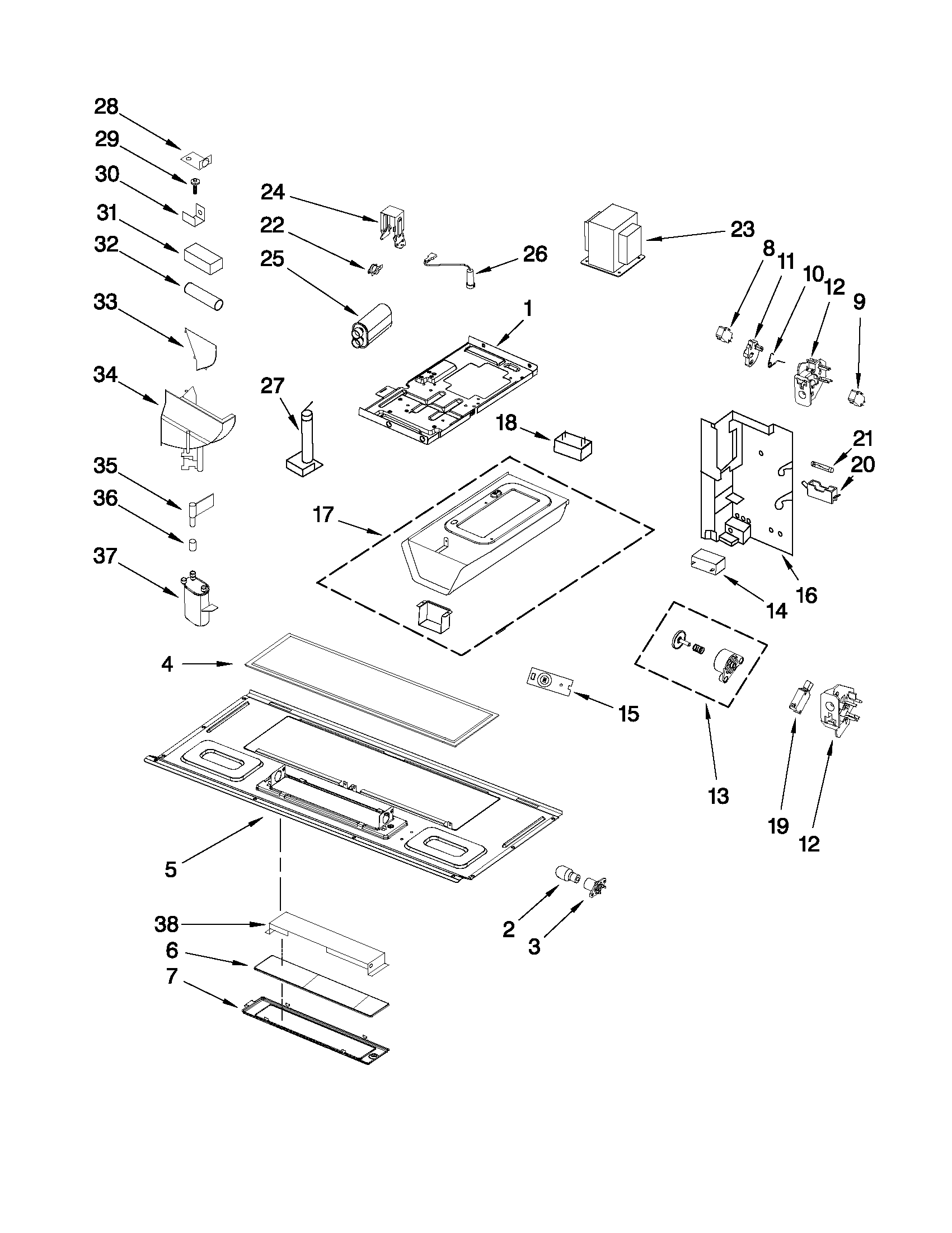 INTERIOR AND VENTILATION PARTS