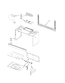 Cabinet and installation parts