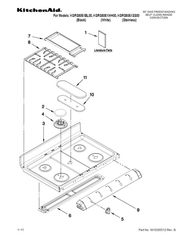 Cooktop parts
