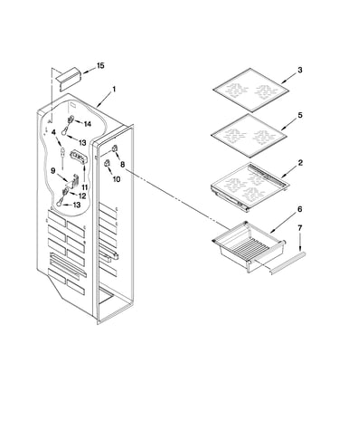 Freezer liner parts