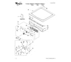 Whirlpool WGD9270XW1 top and console parts diagram