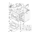 Whirlpool WGD5610XW0 cabinet parts diagram