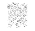 Whirlpool WGD5610XW0 bulkhead parts diagram