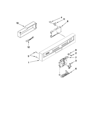 Control panel and latch parts