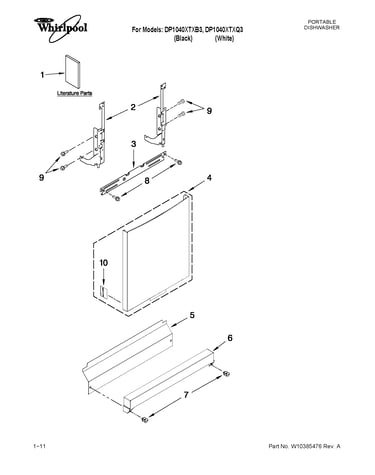 Door and panel parts
