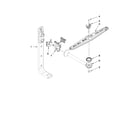 Whirlpool DU1010XTXB2 upper wash and rinse parts diagram
