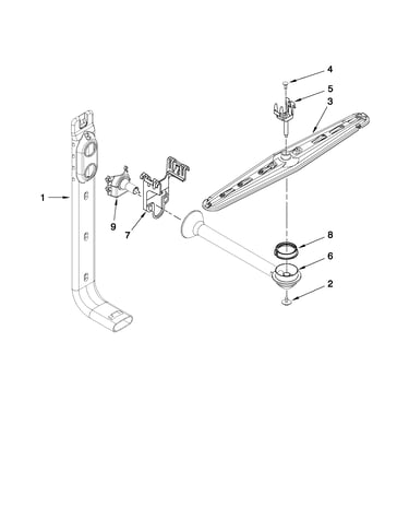 Upper wash and rinse parts