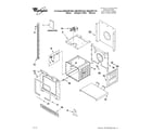 Whirlpool RBD305PVB03 upper oven parts diagram