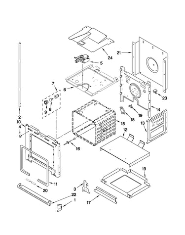 Lower oven parts