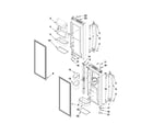 KitchenAid KFIS25XVMS6 refrigerator door parts diagram