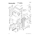 KitchenAid KUIC18PNXS1 cabinet liner and door parts diagram