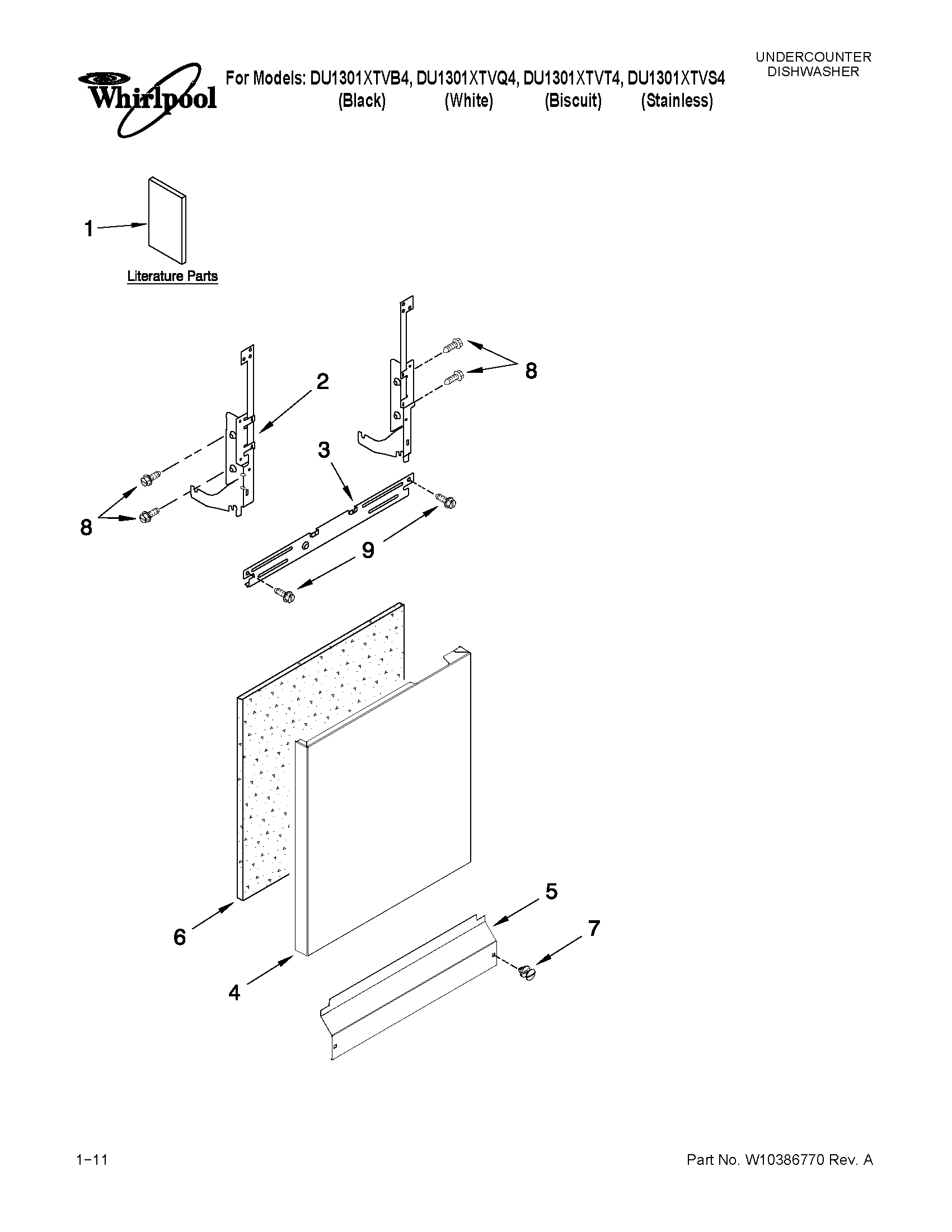Door and panel parts