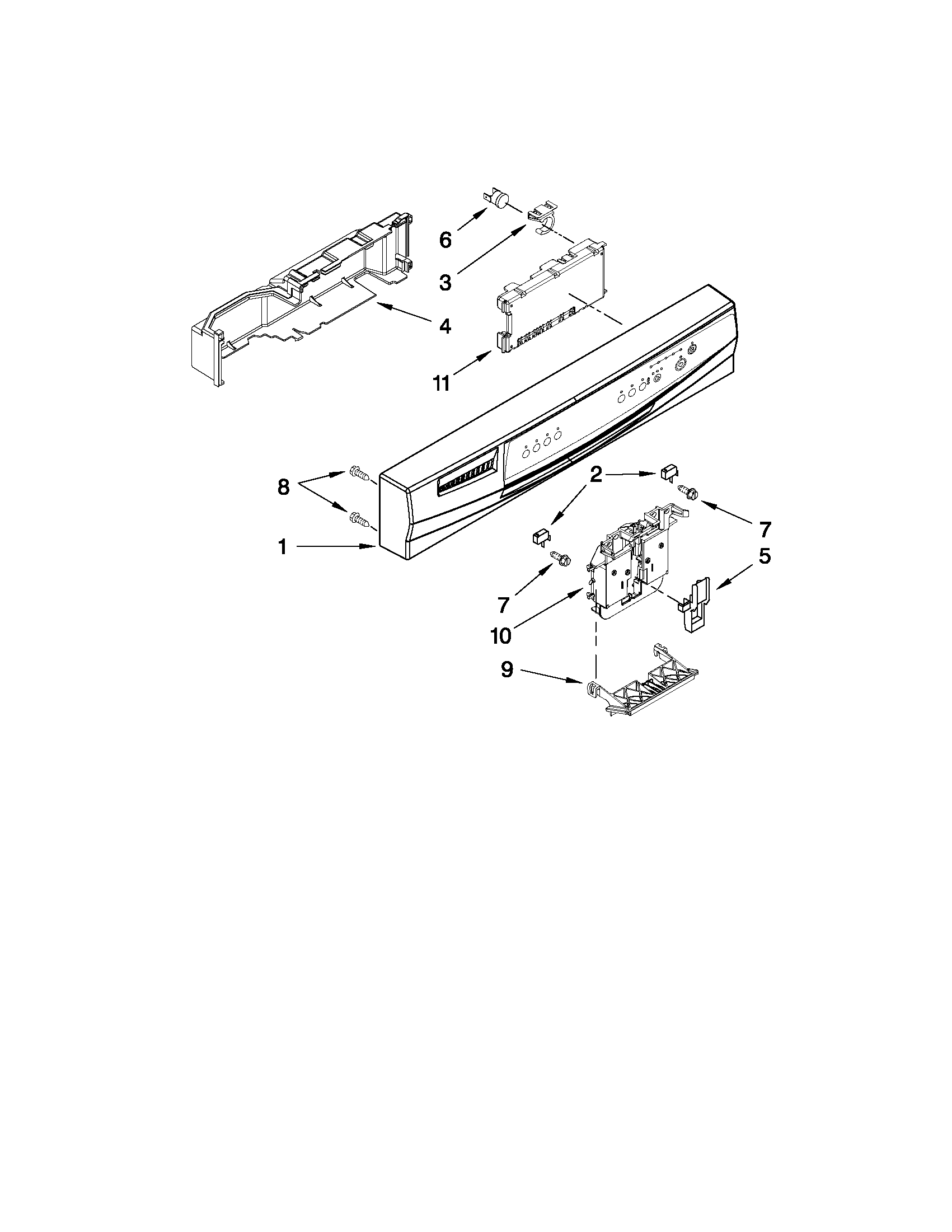 Control panel parts