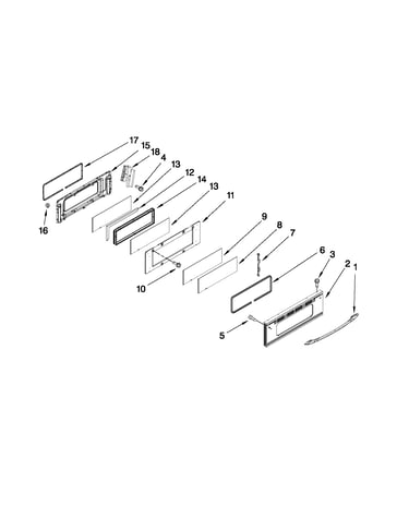 Upper door parts