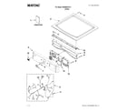 Maytag MGDE200XW1 top and console parts diagram