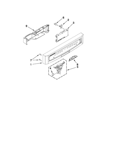 Control panel and latch parts