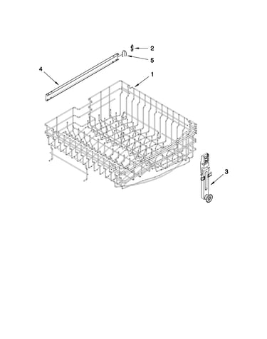Upper rack and track parts