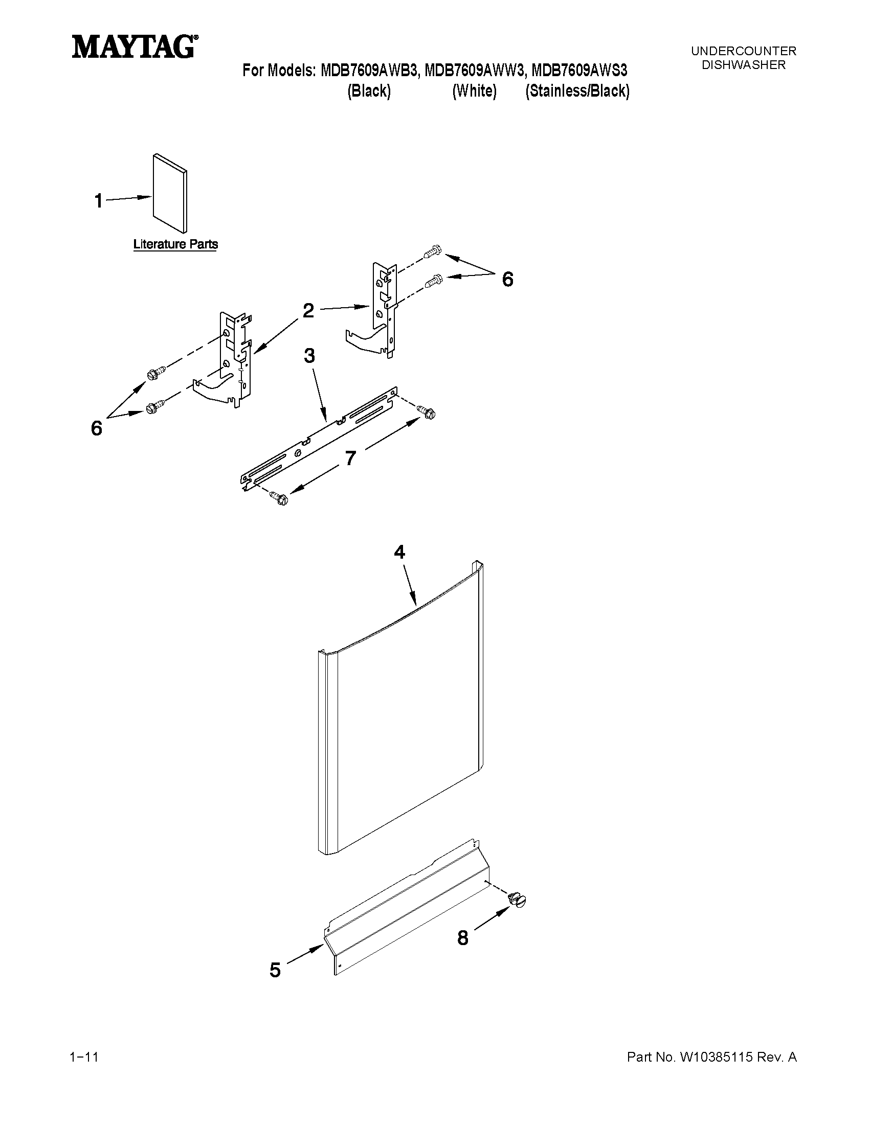 Door and panel parts
