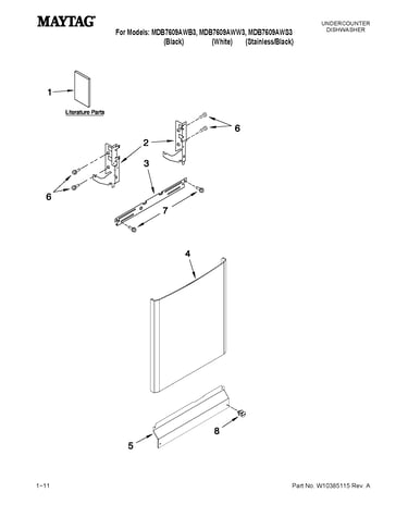 Door and panel parts