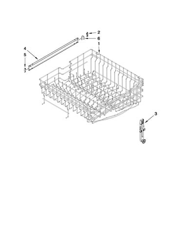 Upper rack and track parts