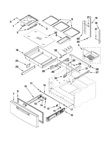 Shelf parts