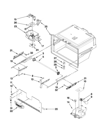 Freezer liner parts