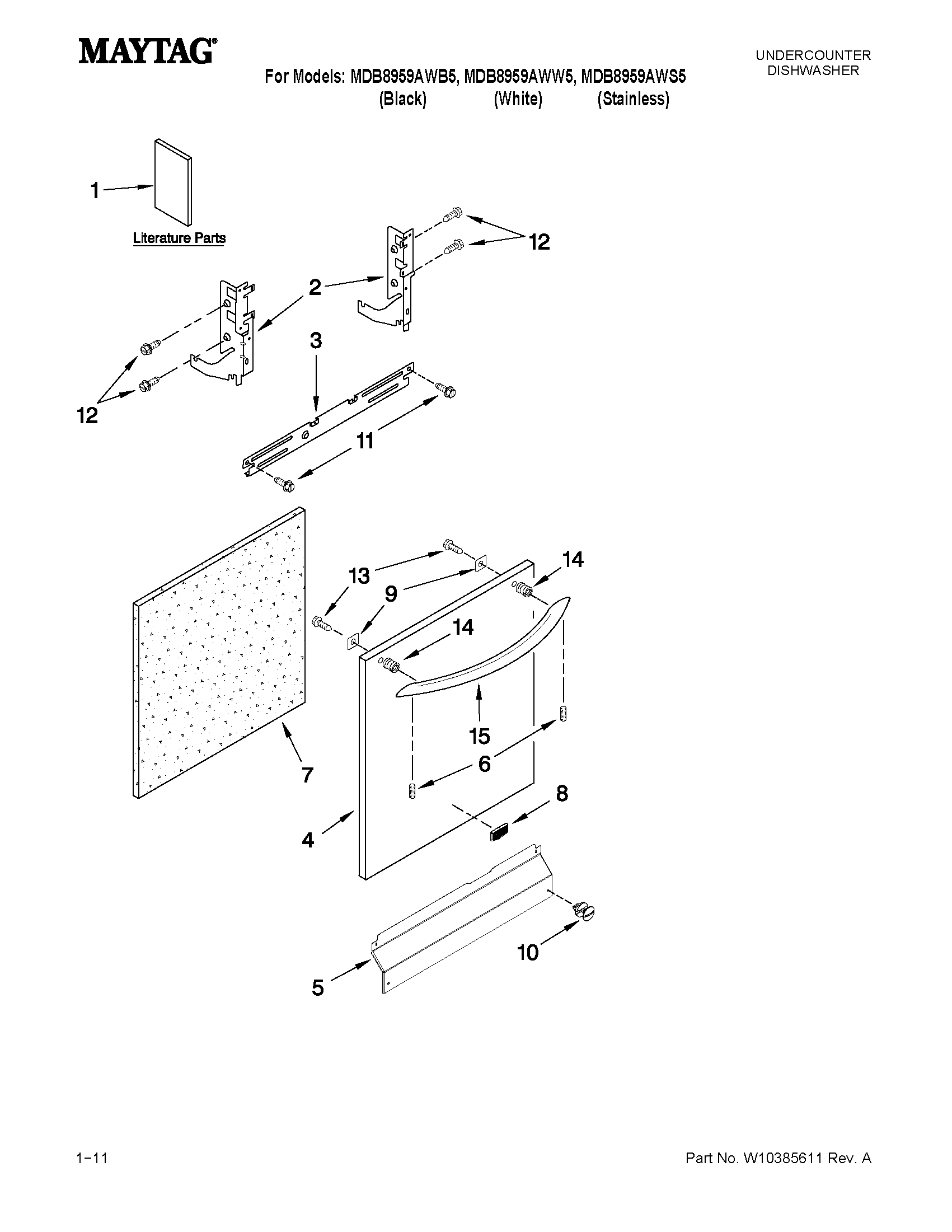 Door and panel parts