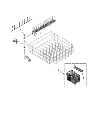 Lower rack parts