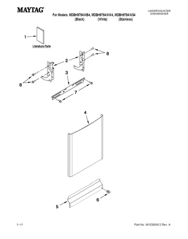 Door and panel parts