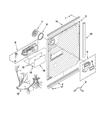 Inner door parts
