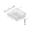 Upper rack and track parts