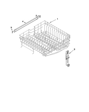 Upper rack and track parts