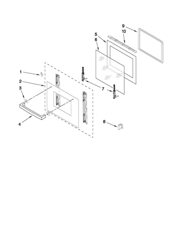 Oven door parts
