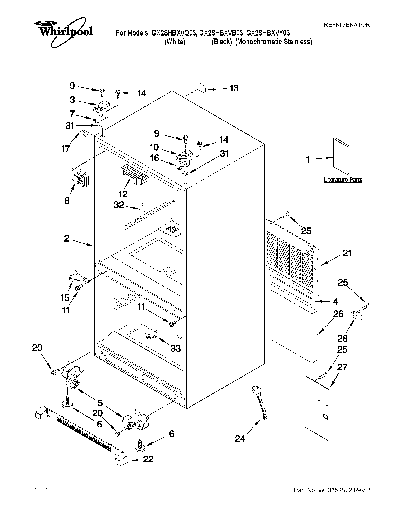 Cabinet parts