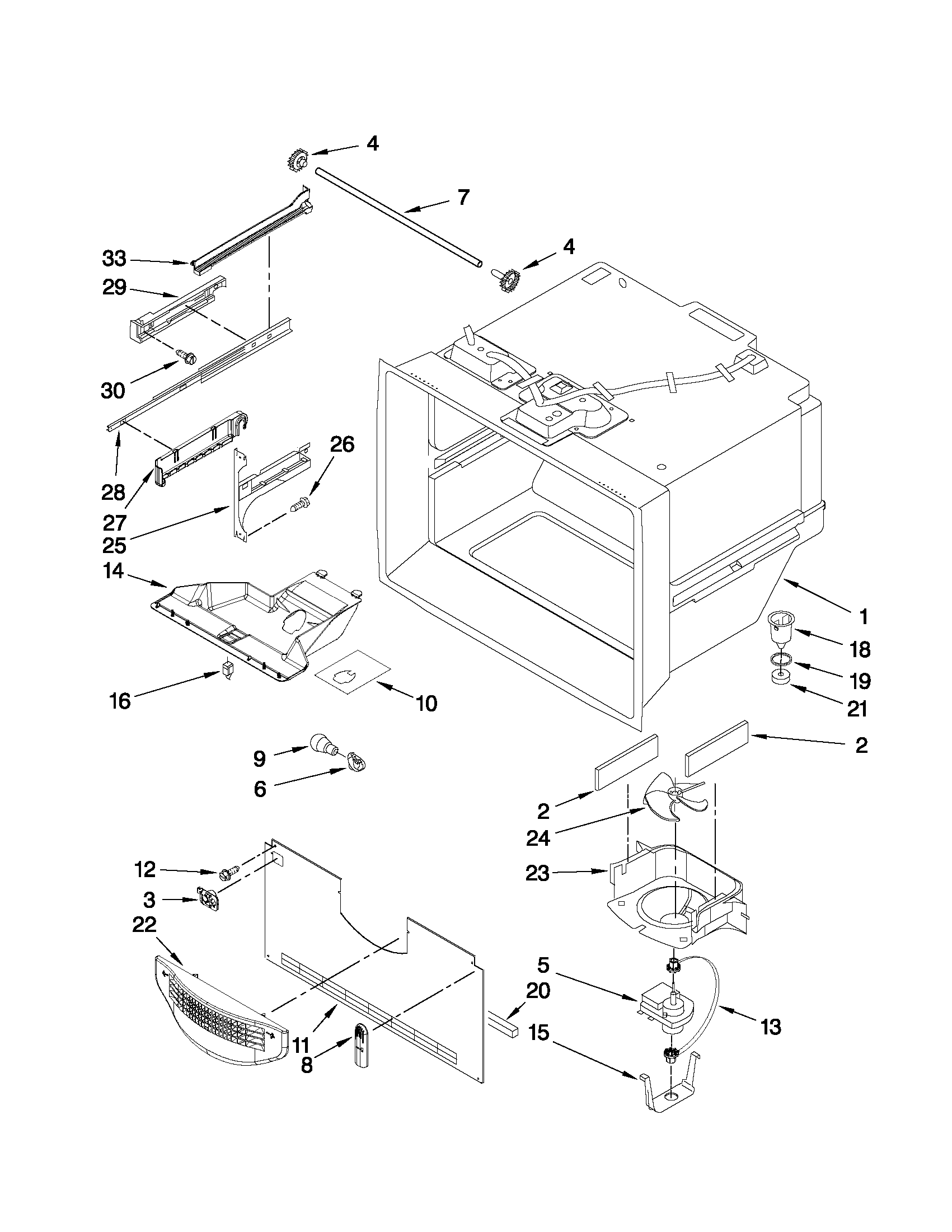 FREEZER LINER PARTS